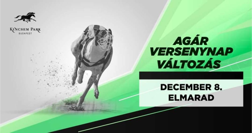 Elmarad a december 8-i agár versenynap