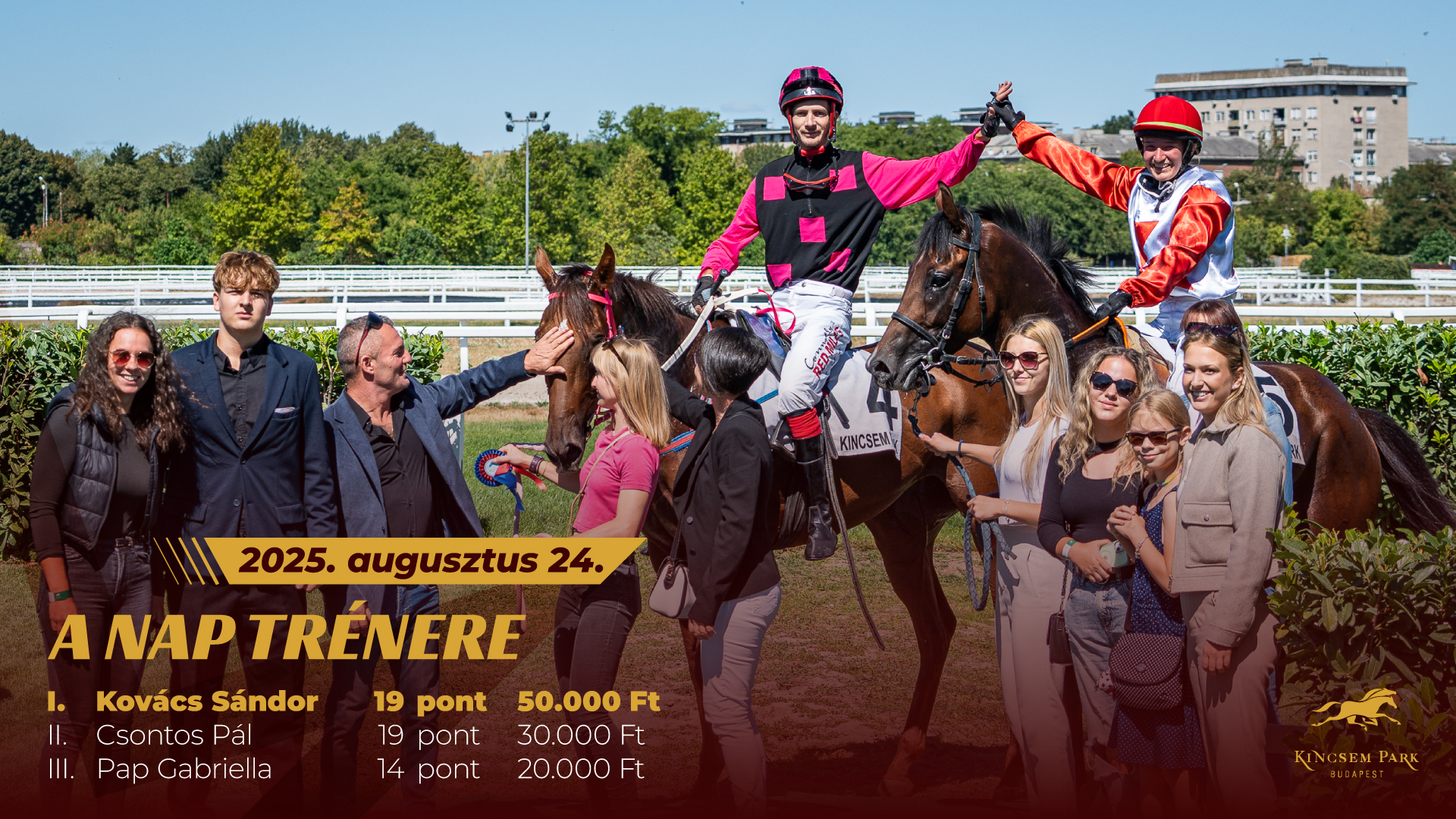 Galopp nap trénere 2025. augusztus 24.