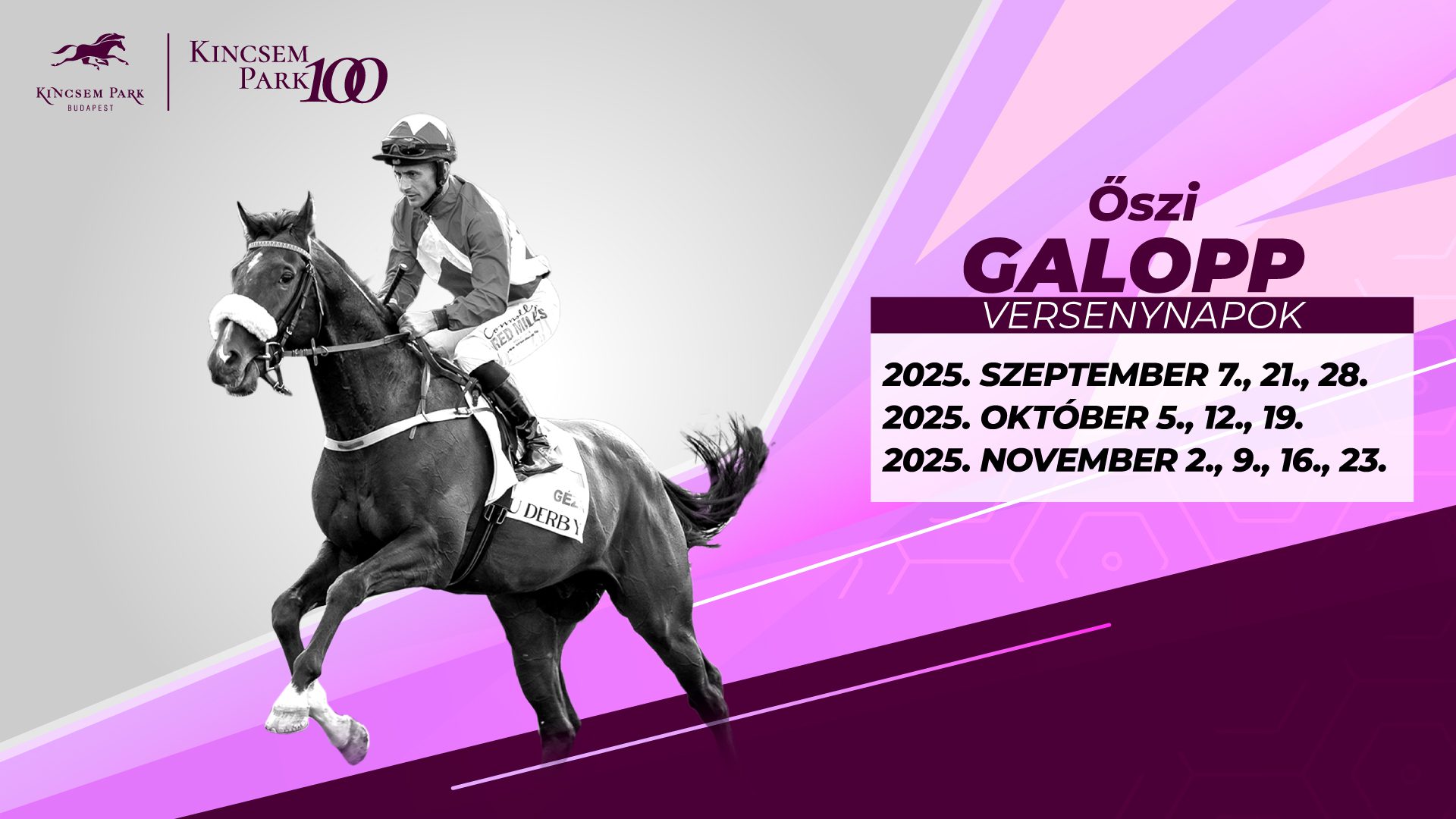 2025 őszi galopp versenynapok