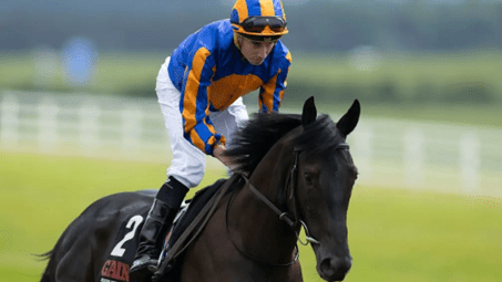 1. kép: Camille Pissarro és Ryan Moore. Forrás: racingpost.com/ Patrick McCann