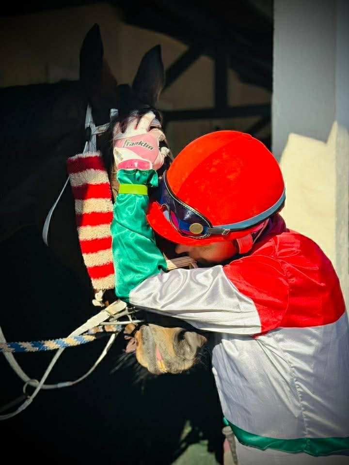 Judit és Manivale a marokkói versenyt követően. Forrás: Facebook/ Dickinson Judit