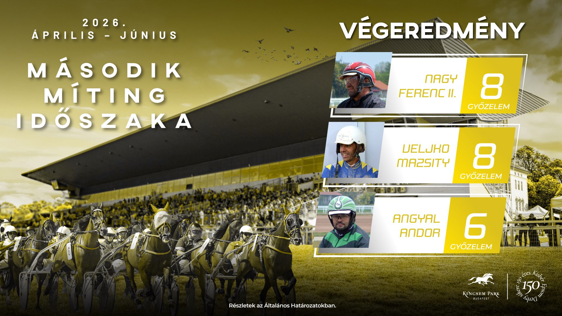 Második míting időszaka végeredmény